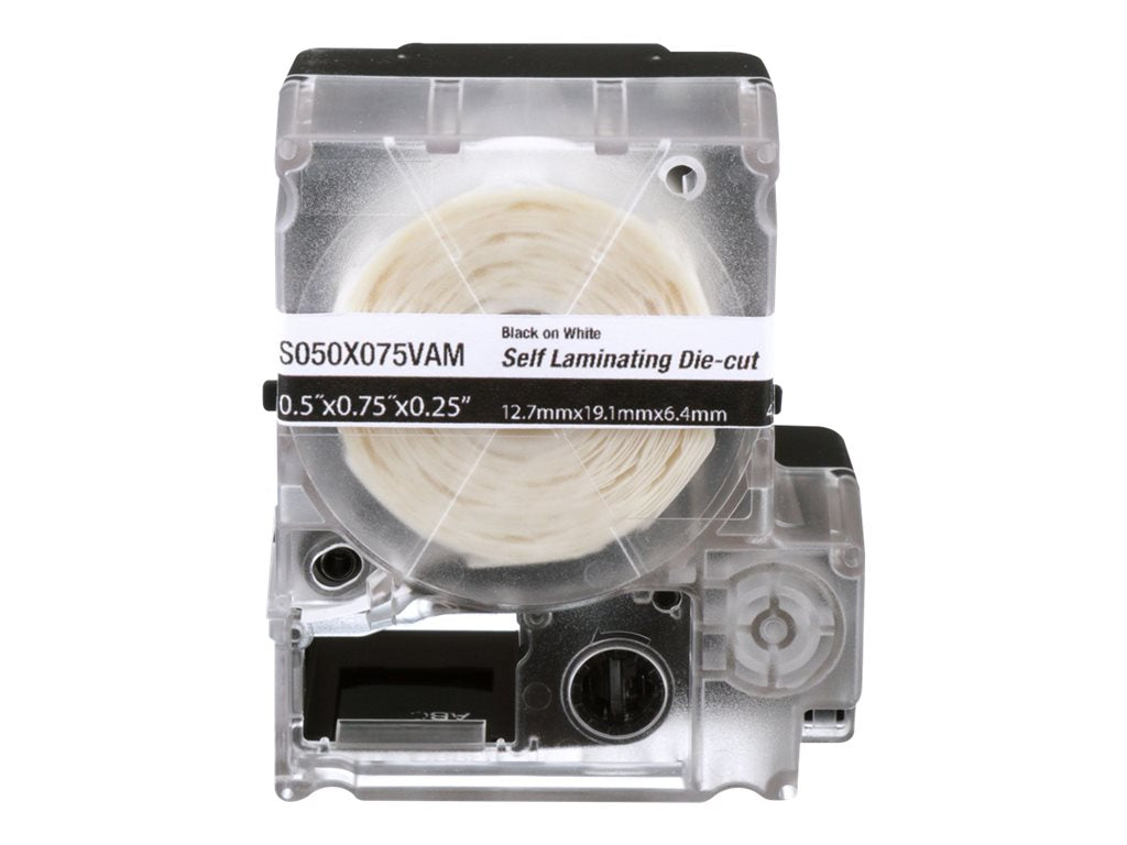 Panduit - Translucent vinyl - acrylic adhesive - 4.25 mil - clear, white - 0.5 in x 1.5 in 175 label(s) (1 roll(s) x 175) die S050X150VAM