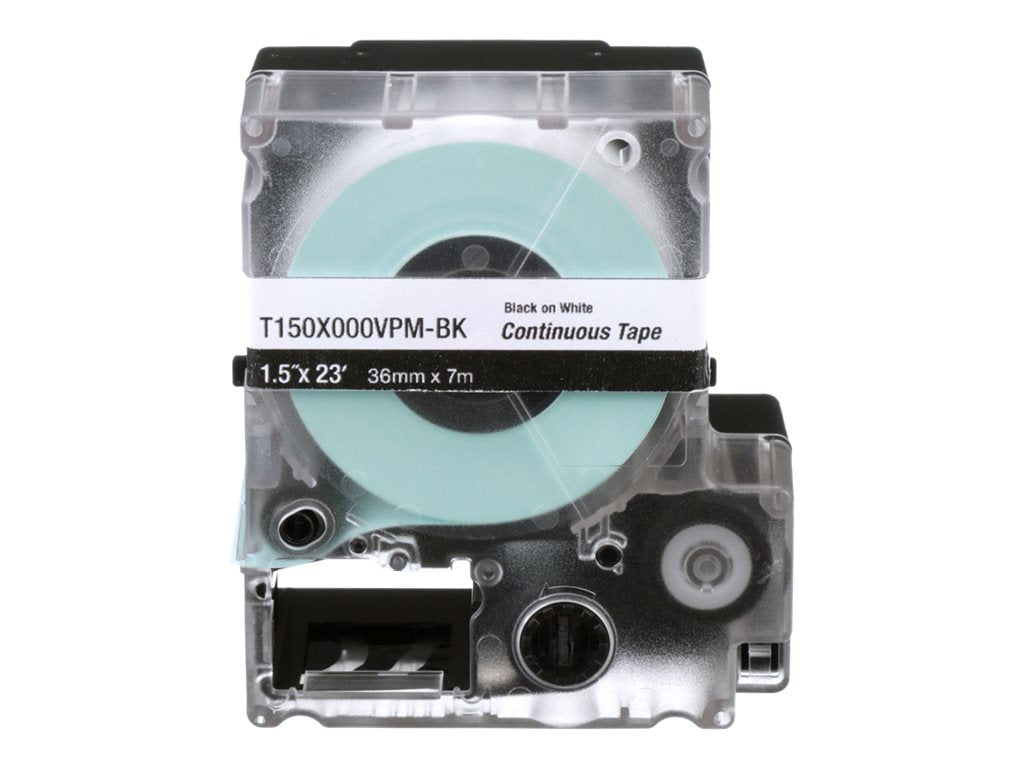 Panduit - Vinyl - black on white - Roll (0.35 in x 23 ft) 1 roll(s) labels T038X000VPM-BK