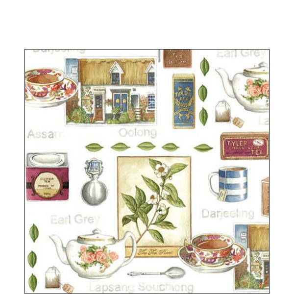 Paper Cocktail Napkin - Tea Room