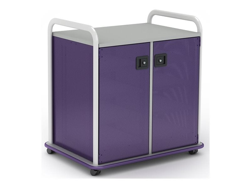 Paragon A&D Crossfit Storage - Trolley - 14 drawers - 2 doors - 16 gauge tubular steel, TFM - frost, fire truck red, wisdom CFD30WDTOTES17-918AZA