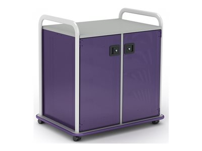 Paragon A&D Crossfit Storage - Trolley - 14 drawers - 2 doors - 16 gauge tubular steel, TFM - frost, orangesicle, wisdom CFD30WDTOTES17-918XZX
