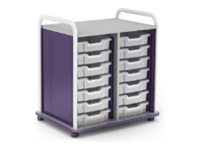 Paragon A&D Crossfit Storage - Trolley - 32 drawers - 16 gauge tubular steel, TFM CFD60OFTOTES17-918CZC