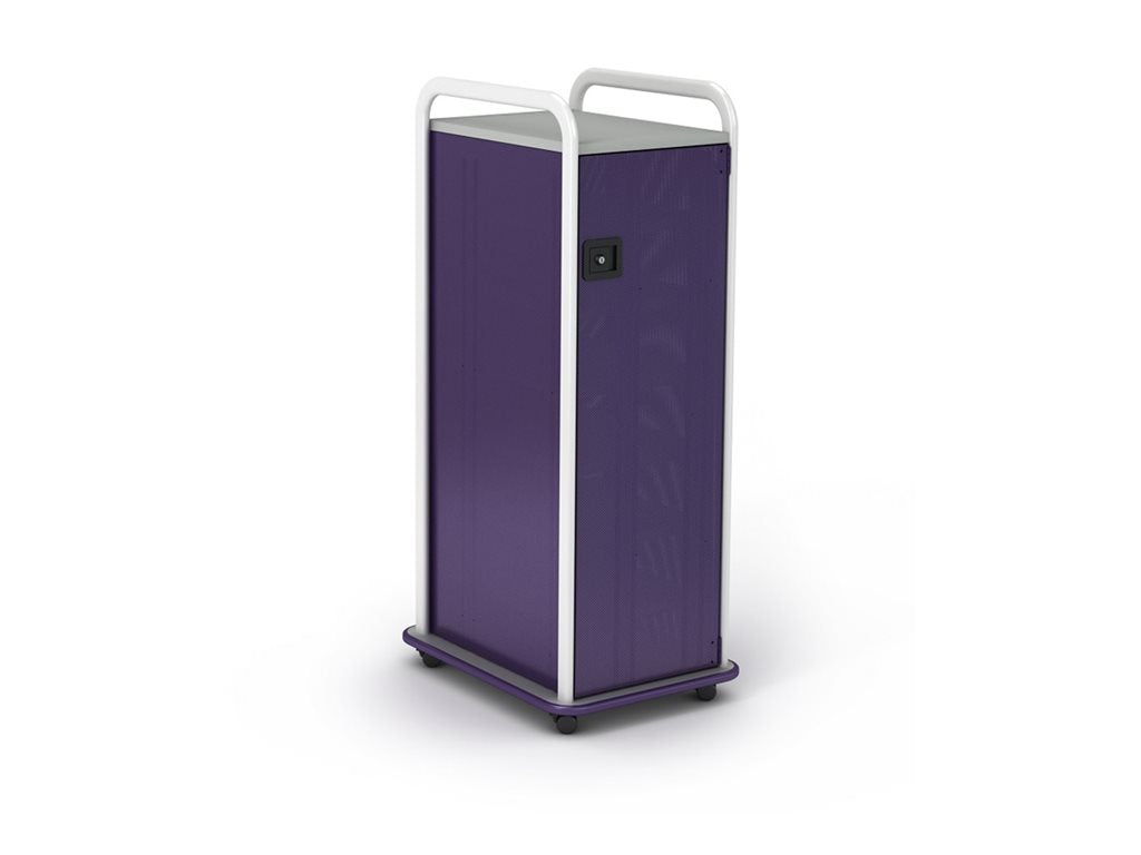 Paragon A&D Crossfit Storage - Trolley - 6 shelves - 16 gauge tubular steel, TFM - frost, mod navy, wisdom CFS42WDSHLV-918CZC