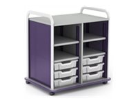 Paragon A&D Crossfit Storage - Trolley - 7 drawers - 2 shelves - 16 gauge tubular steel, TFM CFS42OF17CO-918IZI