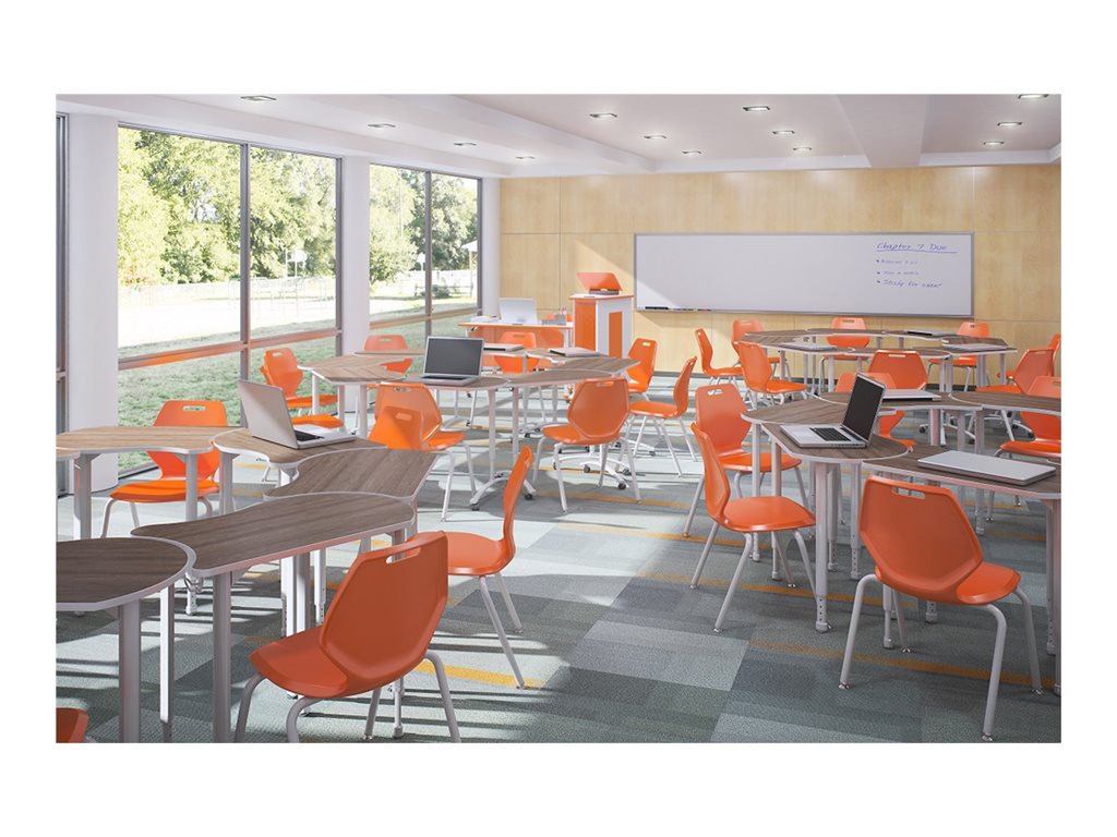 Paragon A&D Ready - Chair - injection molded polypropylene - orangesicle READY4L14C-XZ