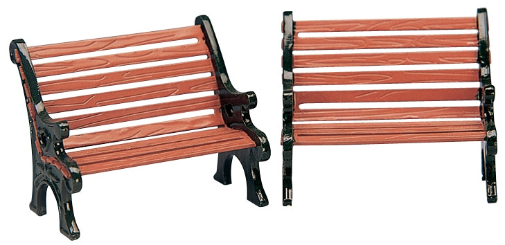 Park Benches for Christmas Villages (Set of 2)