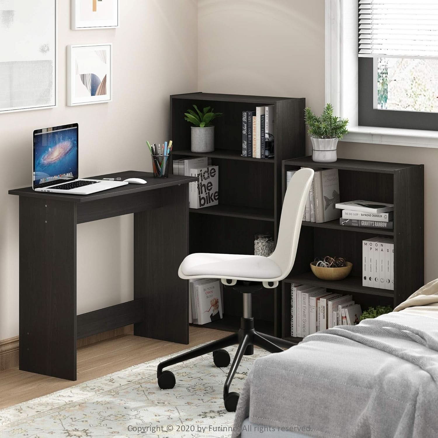 Pasir 3 Tier Open Shelf Bookcase In Espresso Finish