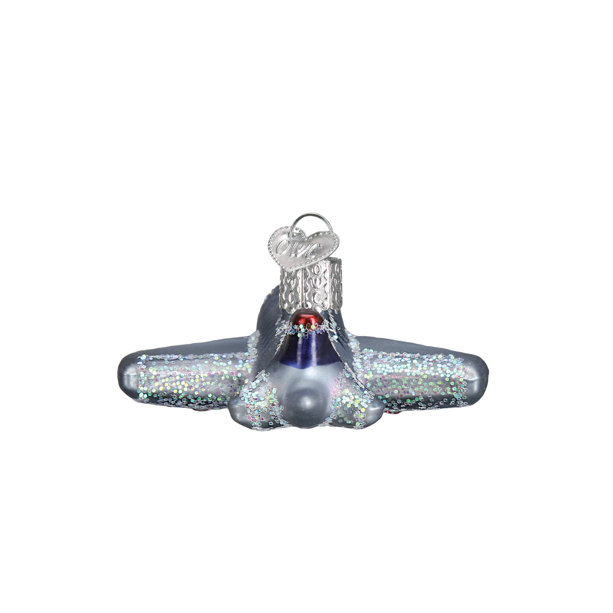 Passenger Plane Glass Blown Ornament