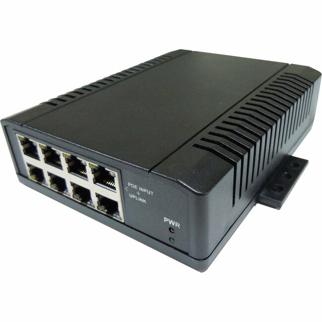 Passive PoE Switch - 8-Port 10/100 Ethernet High Power | Tycon Systems TP-SW8-NC
