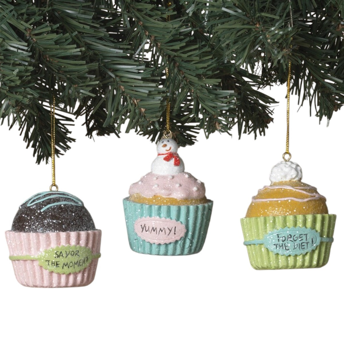 Pastel Cupcake Ornament -