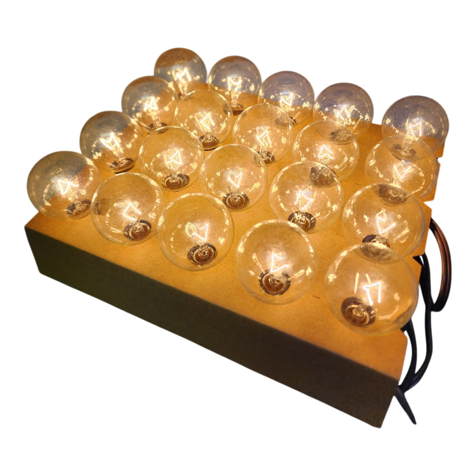 Patio Light Set - 20 G40 Bulbs on Brown Wire