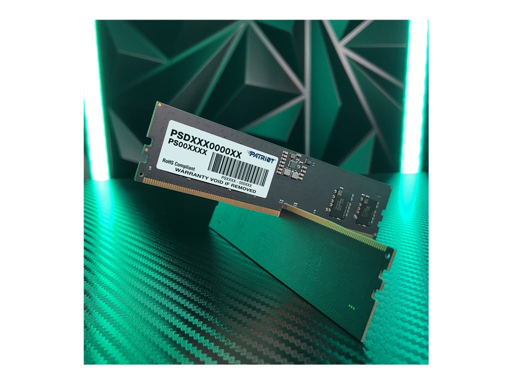 Patriot Signature Line - DDR5 - kit - 16 GB: 2 x 8 GB - DIMM 288-pin - 5200 MHz / PC5-41600 - CL42 - 1.1 V - unbuffered - on-die PSD516G5200K