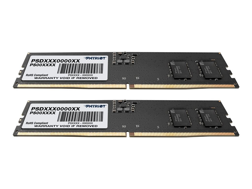 Patriot Signature Line - DDR5 - kit - 16 GB: 2 x 8 GB - DIMM 288-pin - 5200 MHz / PC5-41600 - CL42 - 1.1 V - unbuffered - on-die PSD516G5200K
