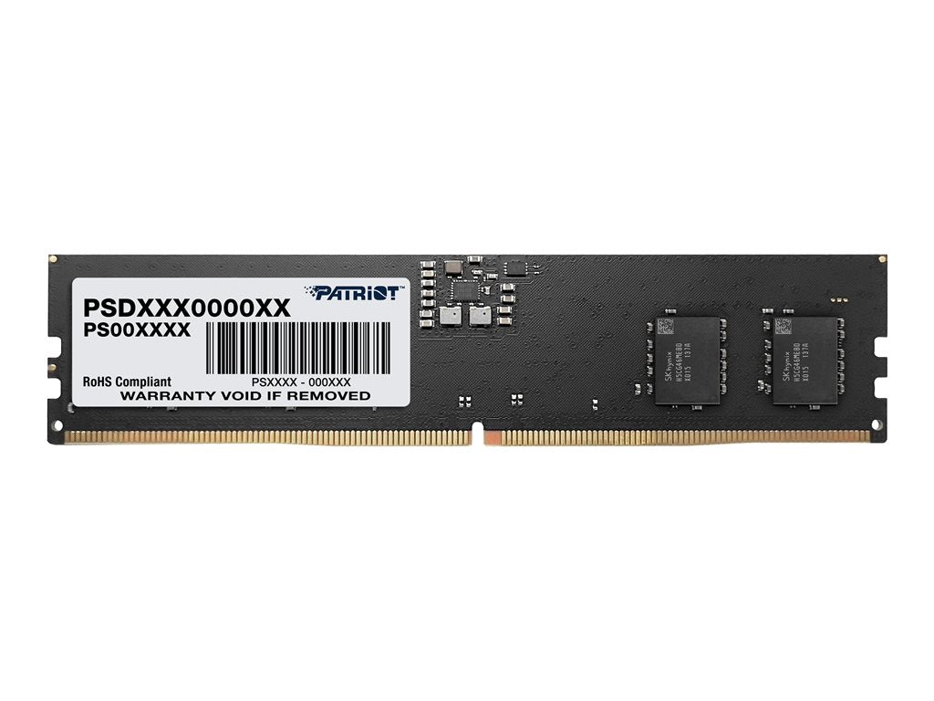 Patriot Signature Line - DDR5 - kit - 16 GB: 2 x 8 GB - DIMM 288-pin - 5200 MHz / PC5-41600 - CL42 - 1.1 V - unbuffered - on-die PSD516G5200K