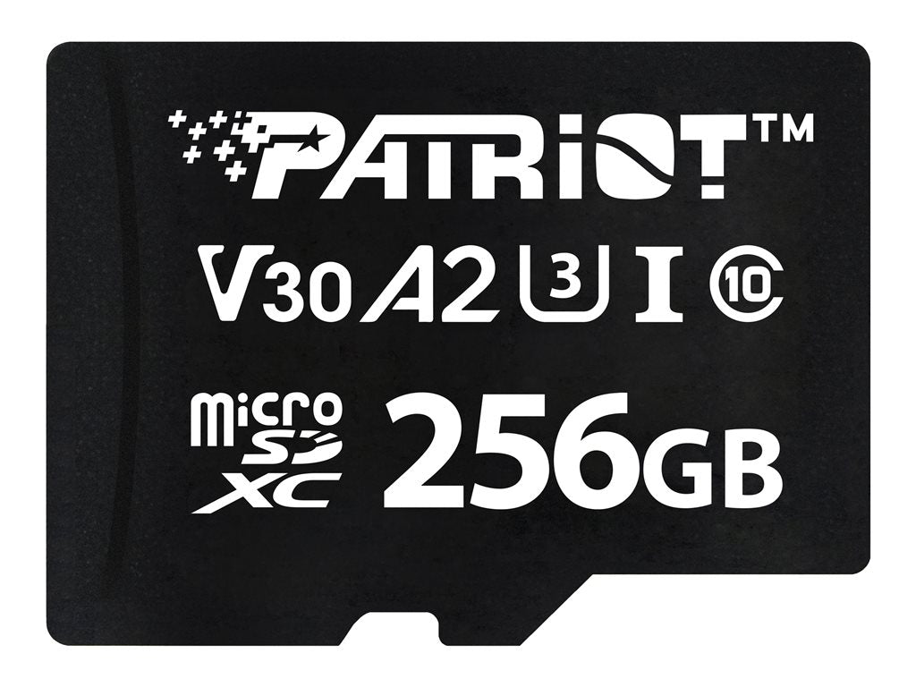 Patriot VX Series - Flash memory card - 256 GB - A2 / Video Class V30 / UHS-I U3 / Class10 - microSDXC UHS-I U3 PSF256GVX32MCX
