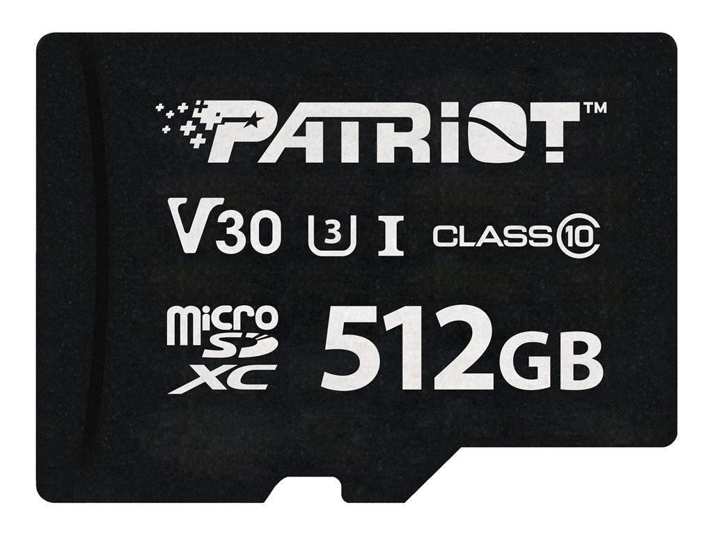 Patriot VX Series - Flash memory card - 512 GB - UHS-I U3 / Class10 - microSDXC UHS-I U3 PSF512GVX31MCX