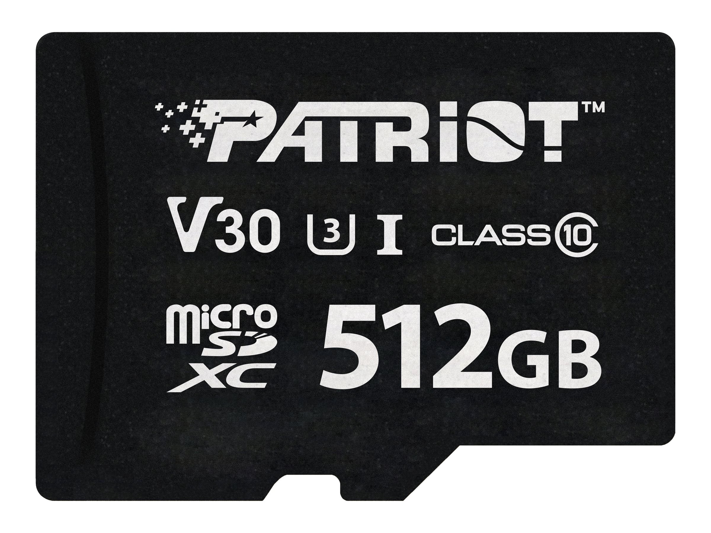 Patriot VX Series - Flash memory card - 512 GB - UHS-I U3 / Class10 - microSDXC UHS-I U3 PSF512GVX31MCX