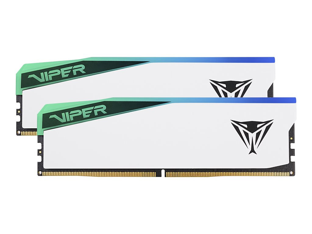 Patriot Viper Elite 5 RGB - DDR5 - kit - 32 GB: 2 x 16 GB - DIMM 288-pin - 3000 MHz / PC5-48000 - CL30 - 1.35 V - unbuffered PVER532G60C30KW