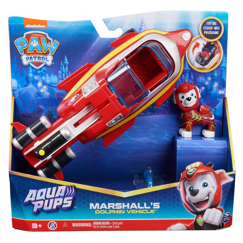 Paw Patrol Aqua Pups Marshalls Dolphin Vehicle