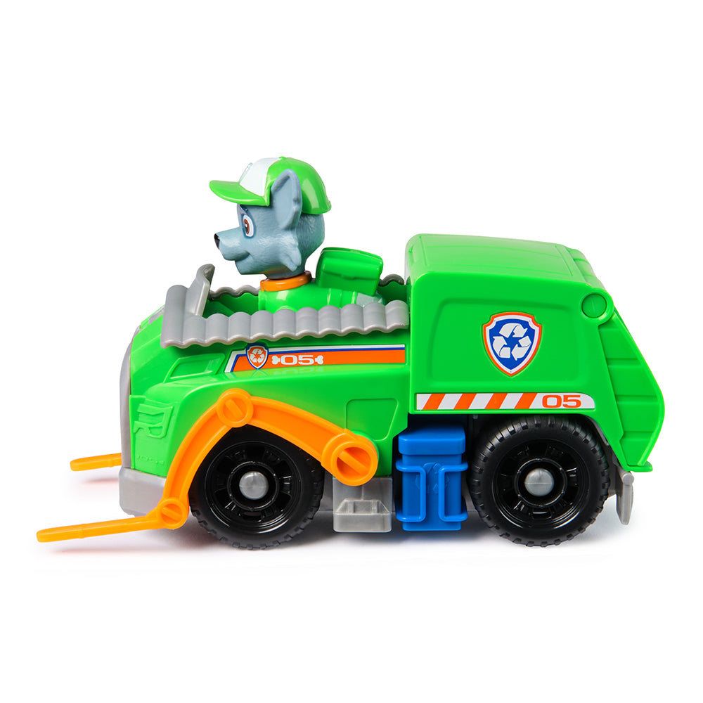 Paw Patrol Rescue Vehicle and Character - Rocky and Recycling Truck