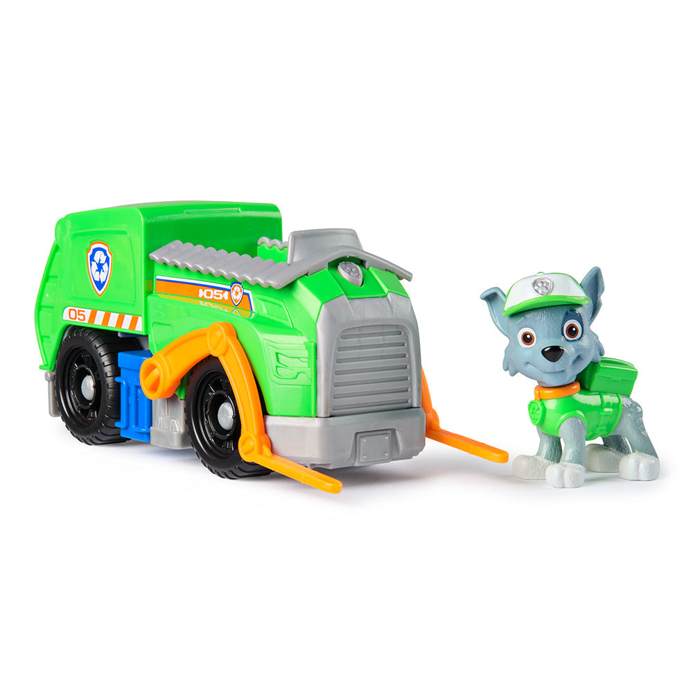 Paw Patrol Rescue Vehicle and Character - Rocky and Recycling Truck