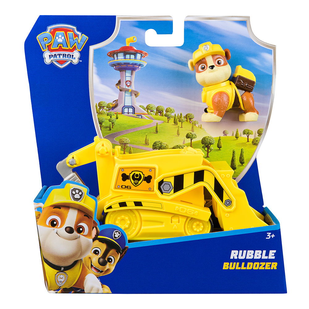 Paw Patrol Rescue Vehicle and Character - Rubble and Bulldozer