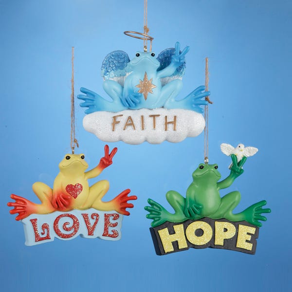 Peace Frog Ornament - Faith