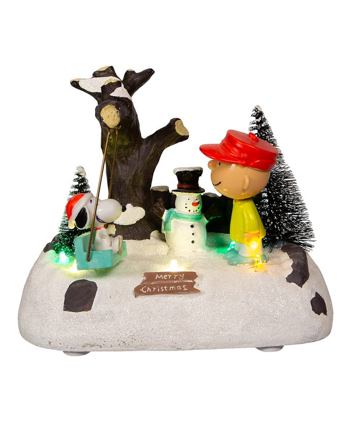 Peanuts Battery Operated Snoopy Swing Musical Table Piece