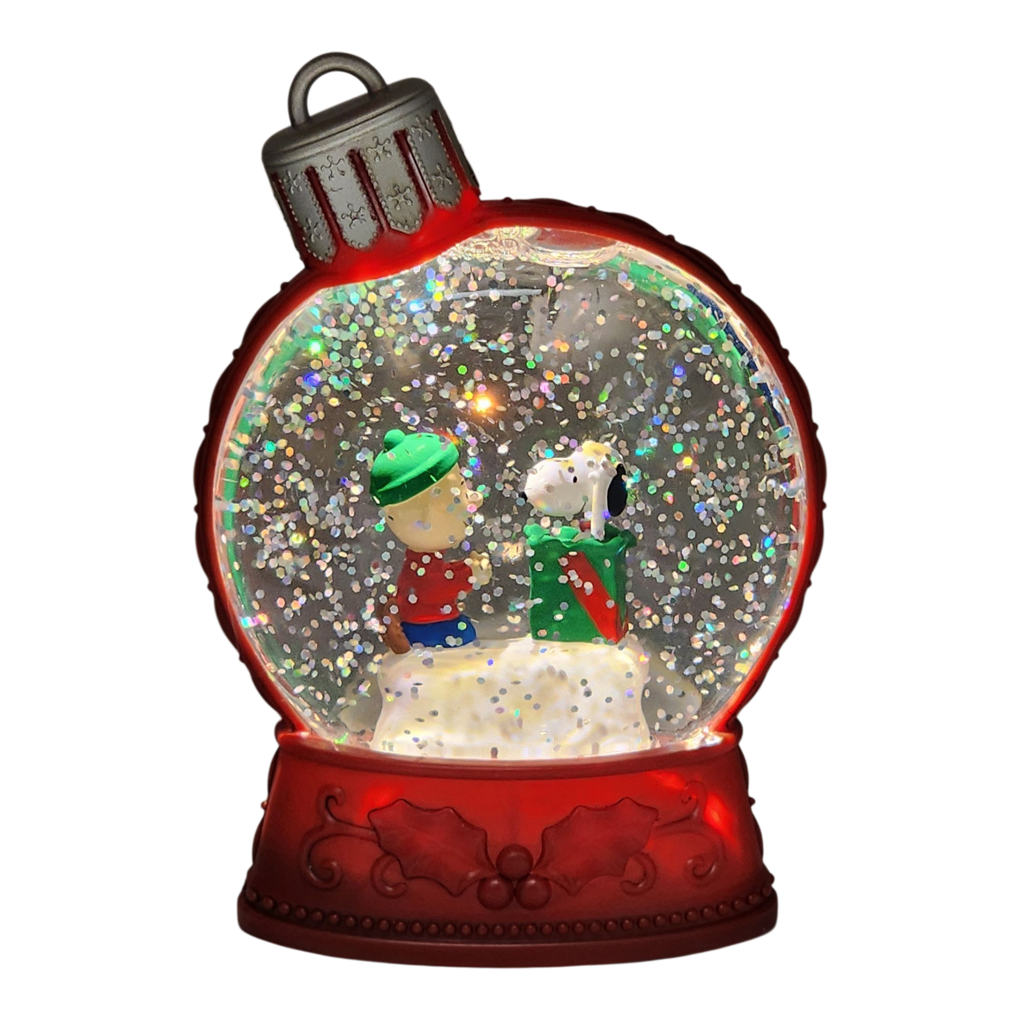 Peanuts Lighted Holiday Shimmer - Charlie Brown and Snoopy