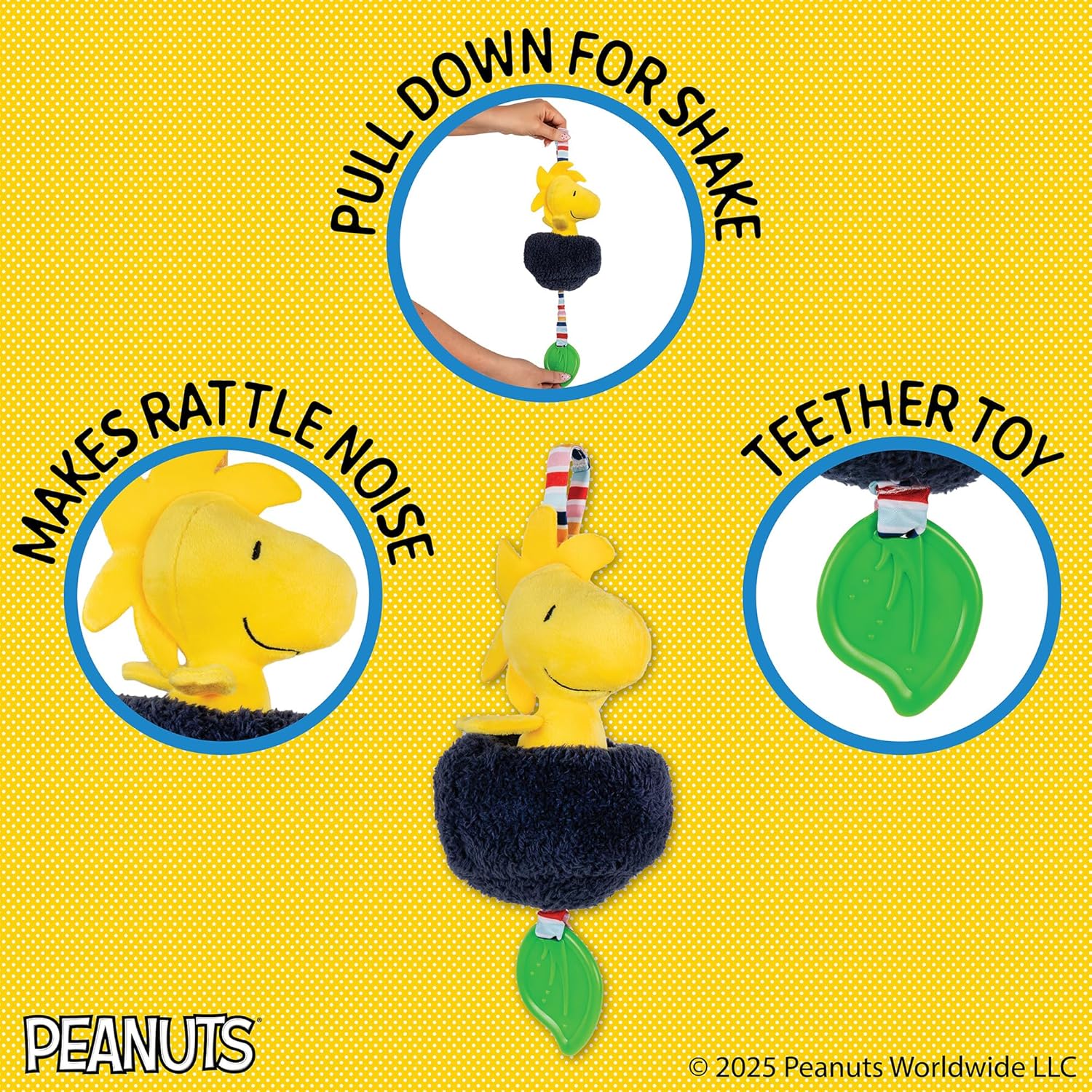 Peanuts-Woodstock Pulldown Ziggle Toy