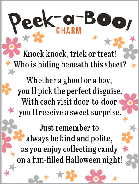 Peek a BOO Charm