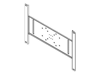 Peerless PLP V6X4 - Mounting component (mounting adapter) - for flat panel - cold-rolled steel - black - mounting