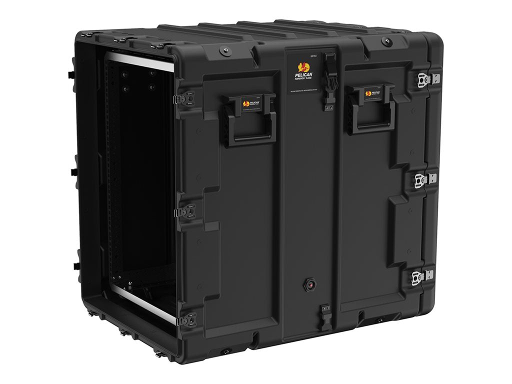Peli Super-V Series - Rack case for rack mountable hardware - 14U - RotoMolded polyethylene, stainless steel - black