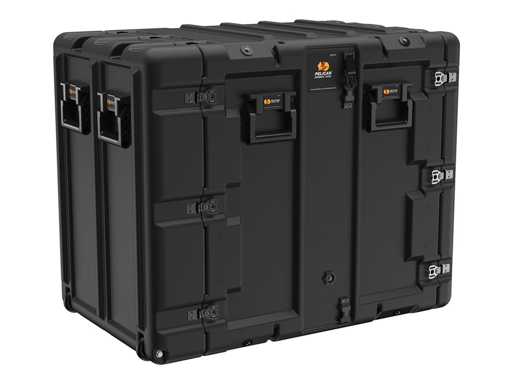 Peli Super-V Series - Rack case for rack mountable hardware - 14U - RotoMolded polyethylene, stainless steel - black
