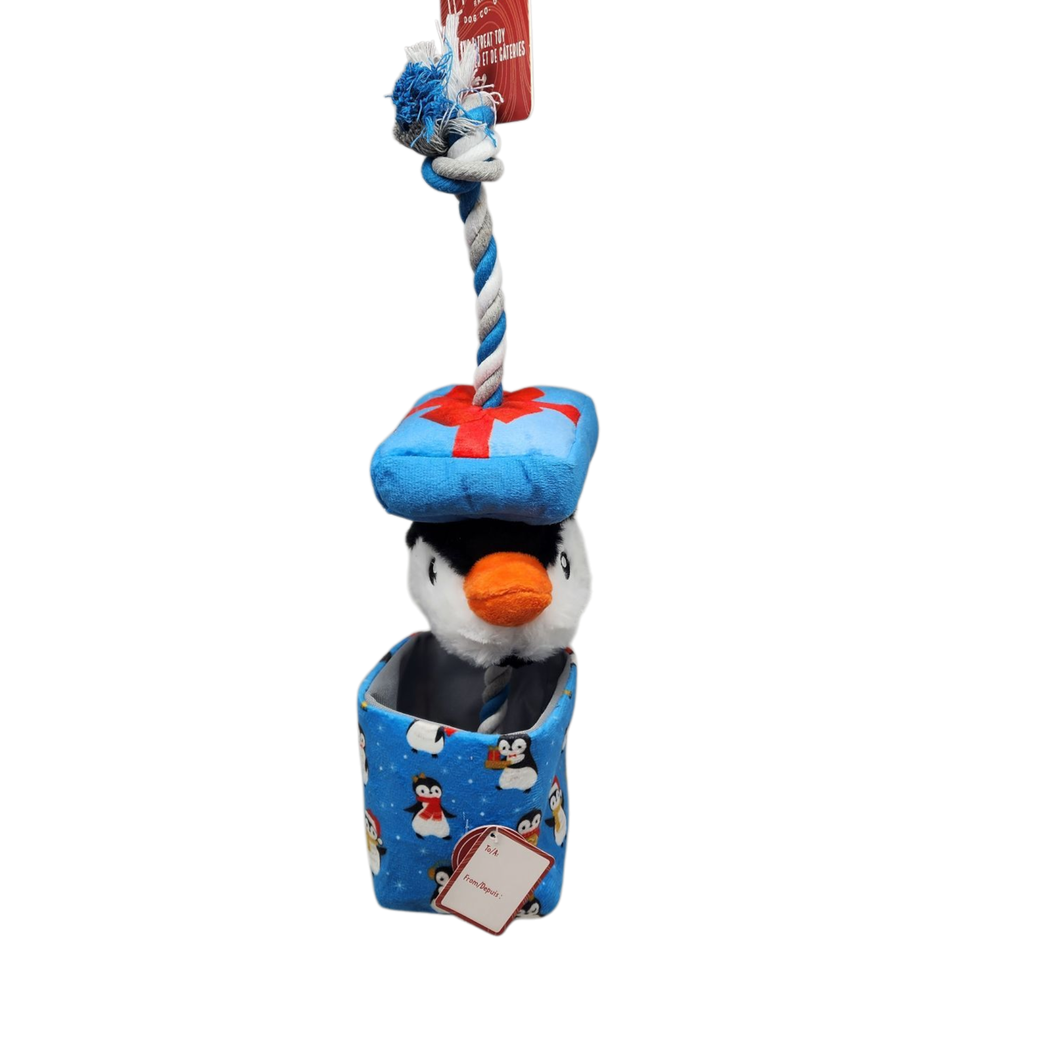 Penguin Hide and Treat Tug Toy