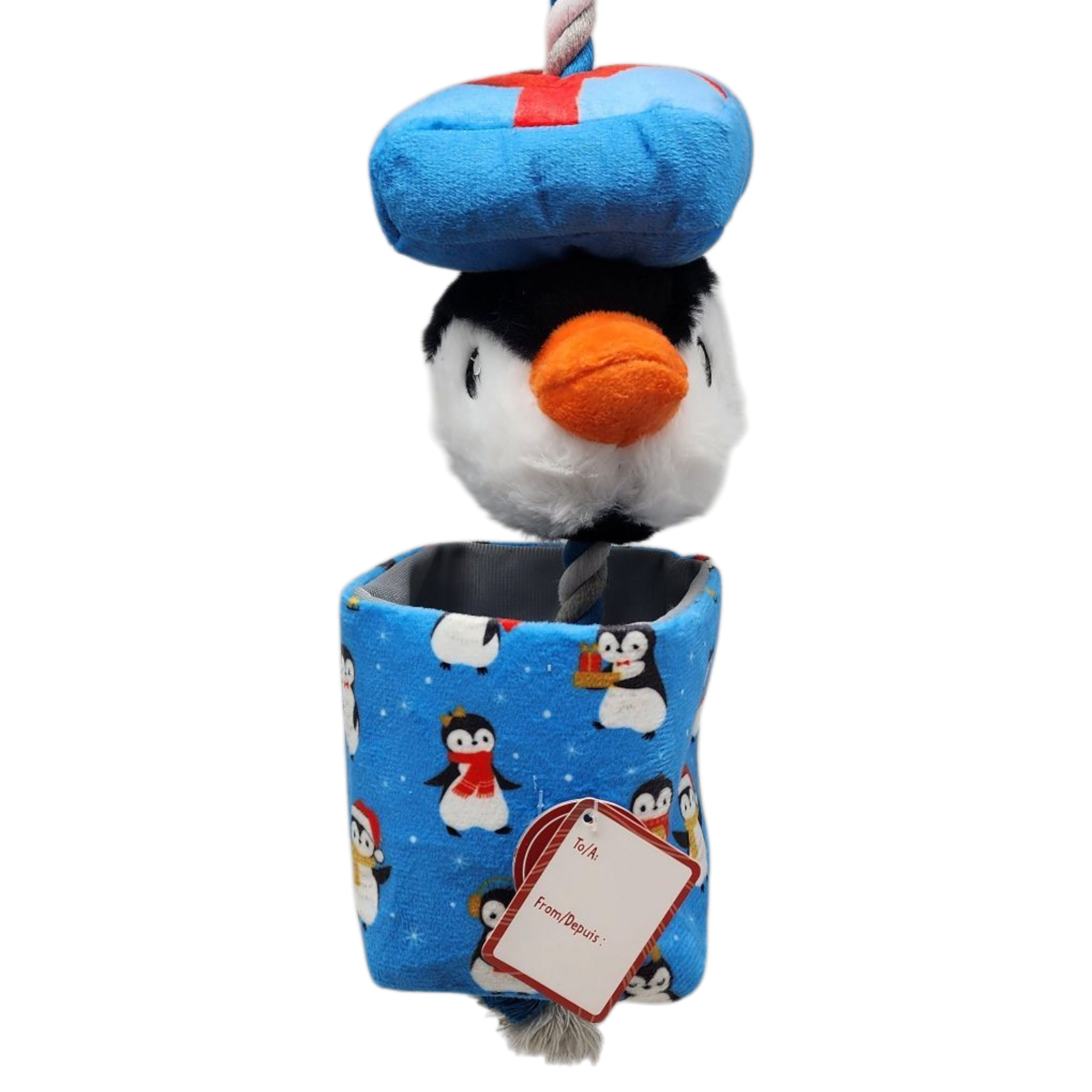 Penguin Hide and Treat Tug Toy