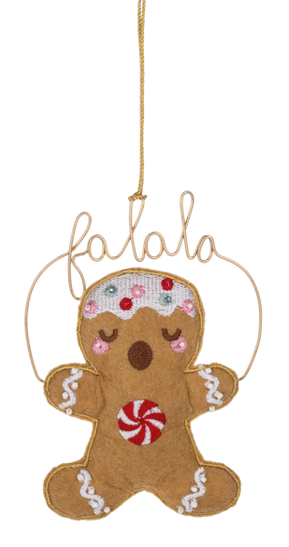 Peppermint Swirl Gingerbread Caroler
