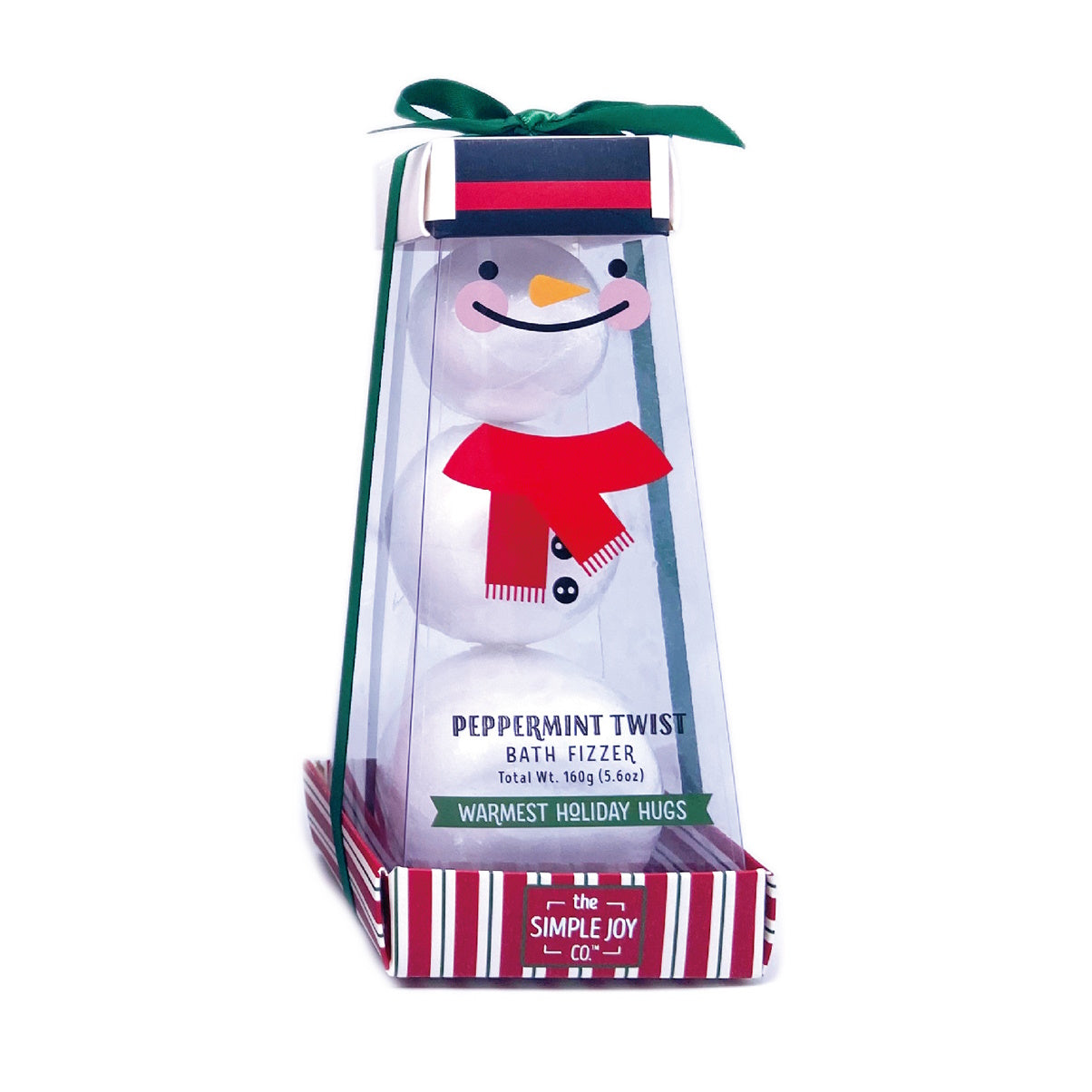 Peppermint Twist Snowman Bath Fizzer