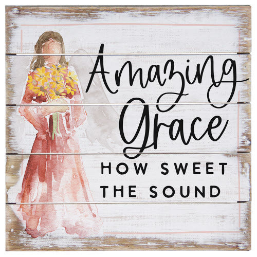 Perfect Pallet Petite Sign - Amazing Grace Angel