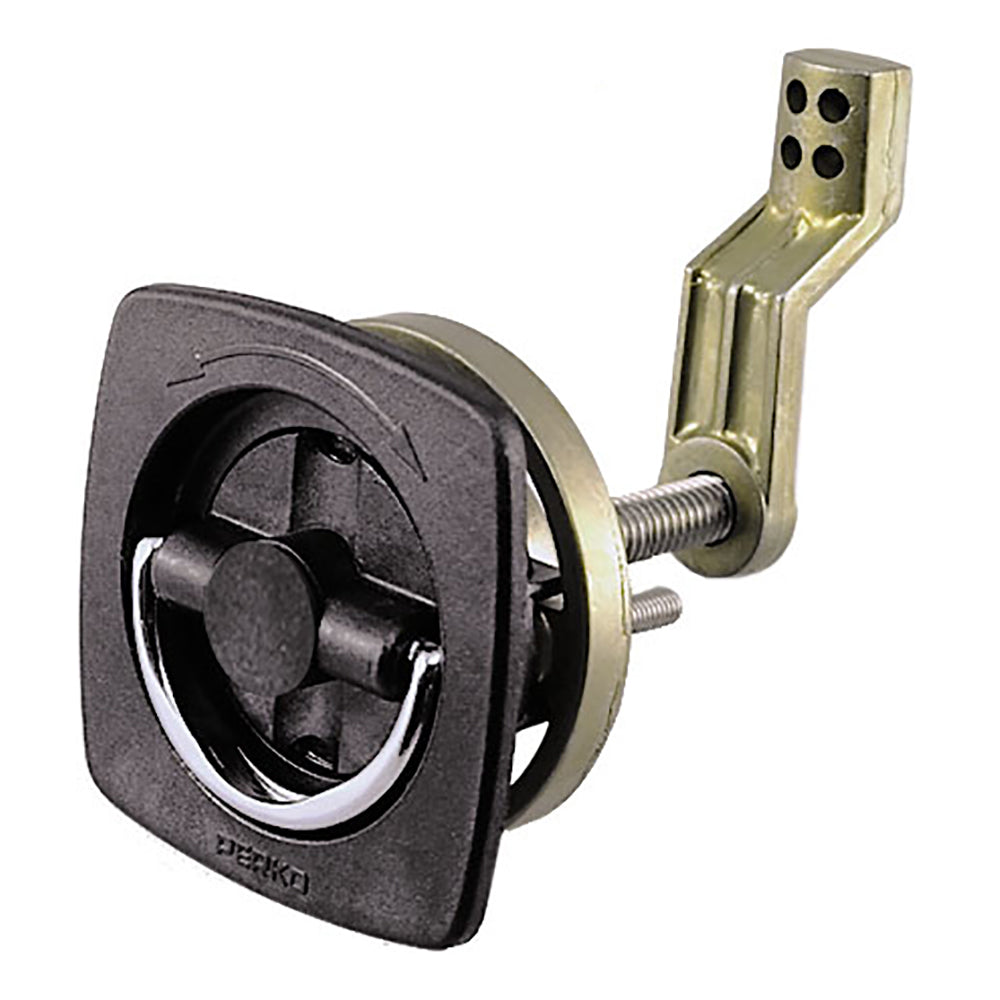Perko Flush Latch - Non-Locking - 2.5" x 2.5" w/Offset Cam Bar &amp; Flexible Polymer