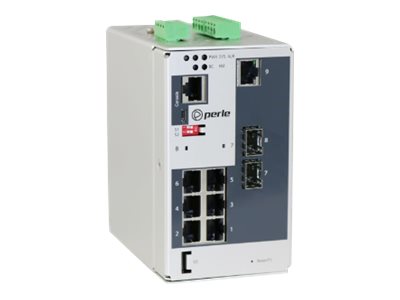 Perle IDS-509-2SFP - Switch - managed - 7 x 10/100/1000 + 2 x 100/1000 SFP - DIN rail mountable - DC power