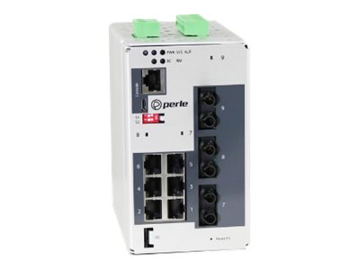 Perle IDS-509G3-T2MD05-SD10-XT - Switch - managed - 6 x 10/100/1000 + 2 x 1000Base-SX + 1 x 1000Base-LX/LH - DIN rail