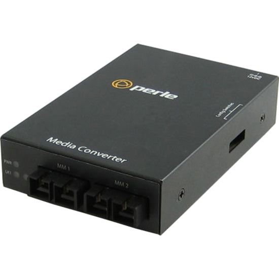 Perle S-1000Mm-M2Sc2 - Gigabit Ethernet Fiber To Fiber Stand-Alone Media Converter