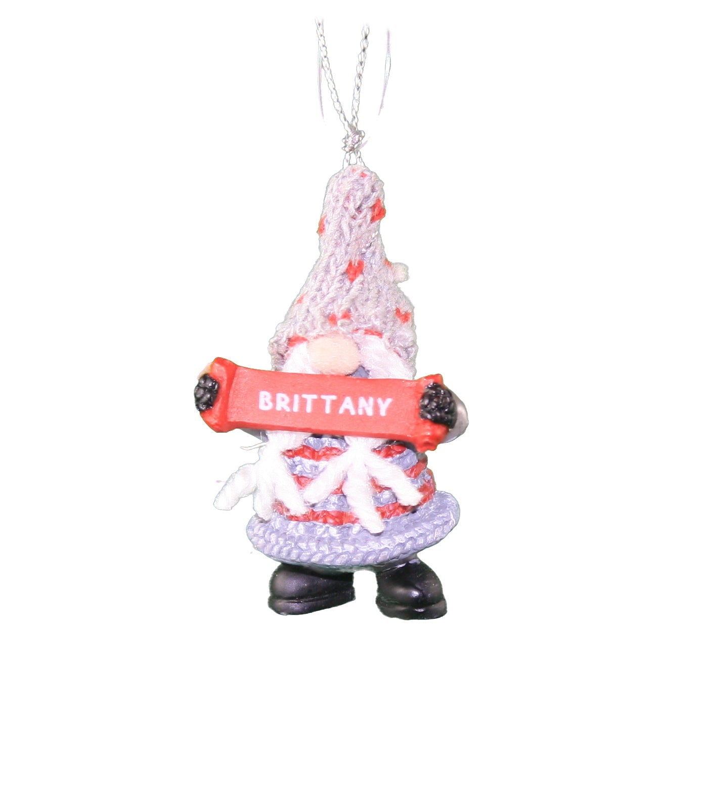 Personalized Gnome Ornament (Letters A-I) - Brittany