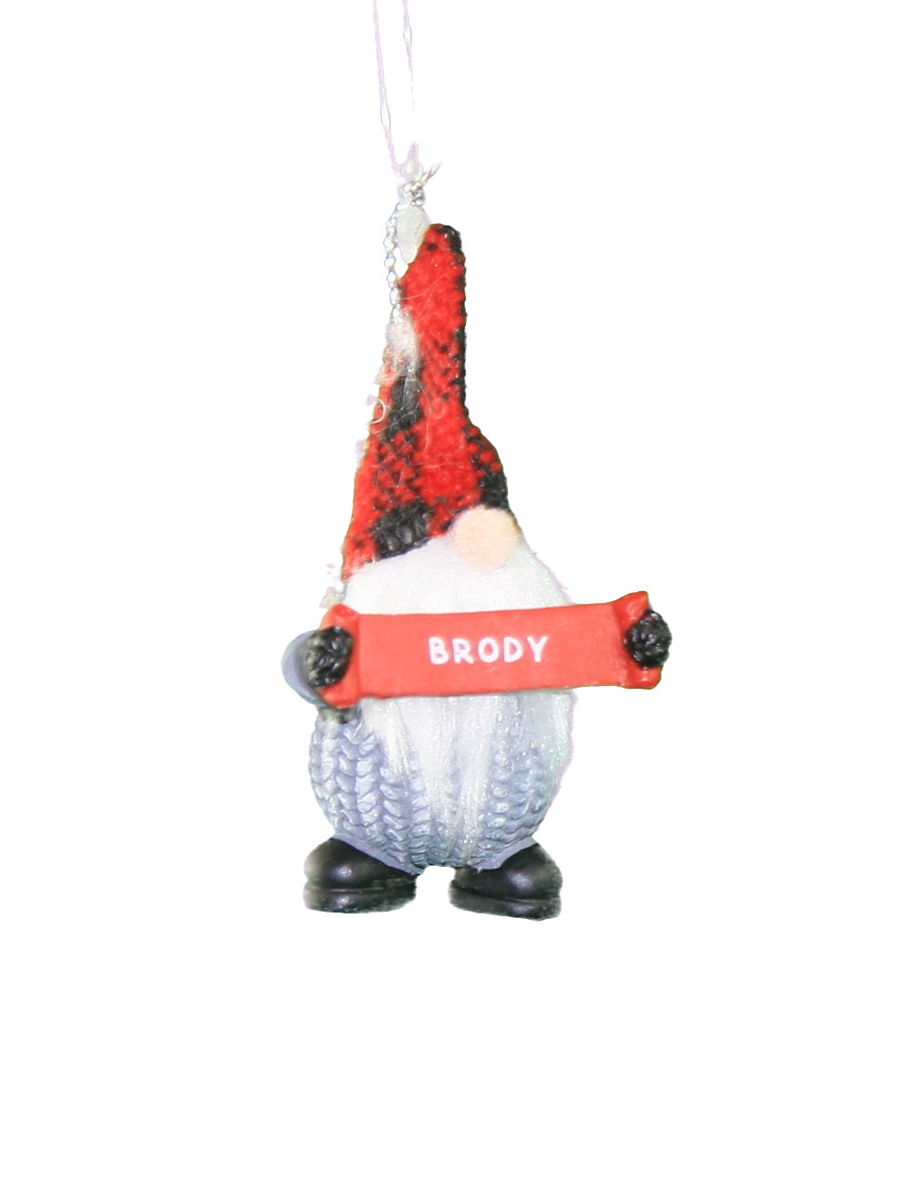 Personalized Gnome Ornament (Letters A-I) - Brody