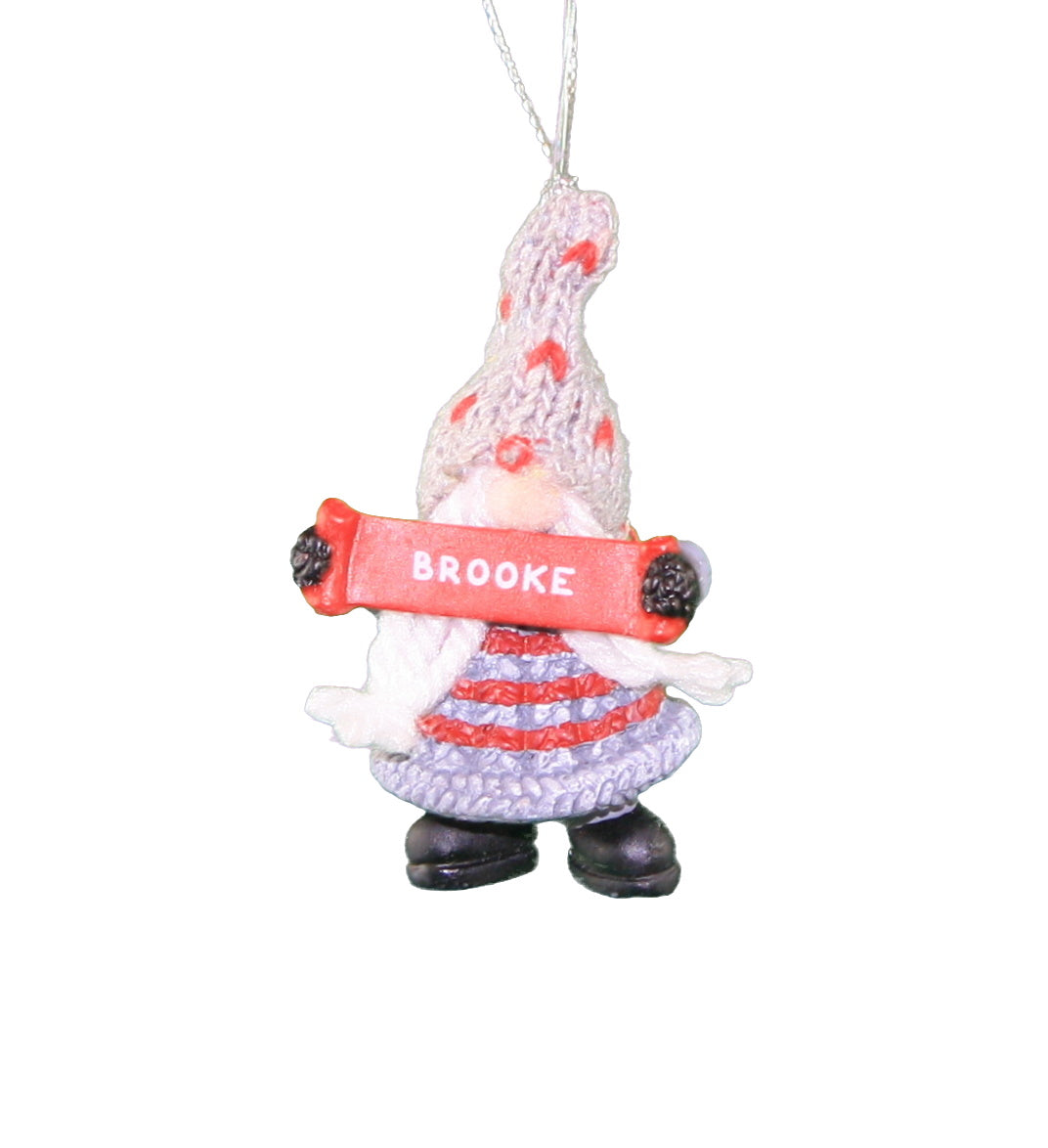 Personalized Gnome Ornament (Letters A-I) - Brooke