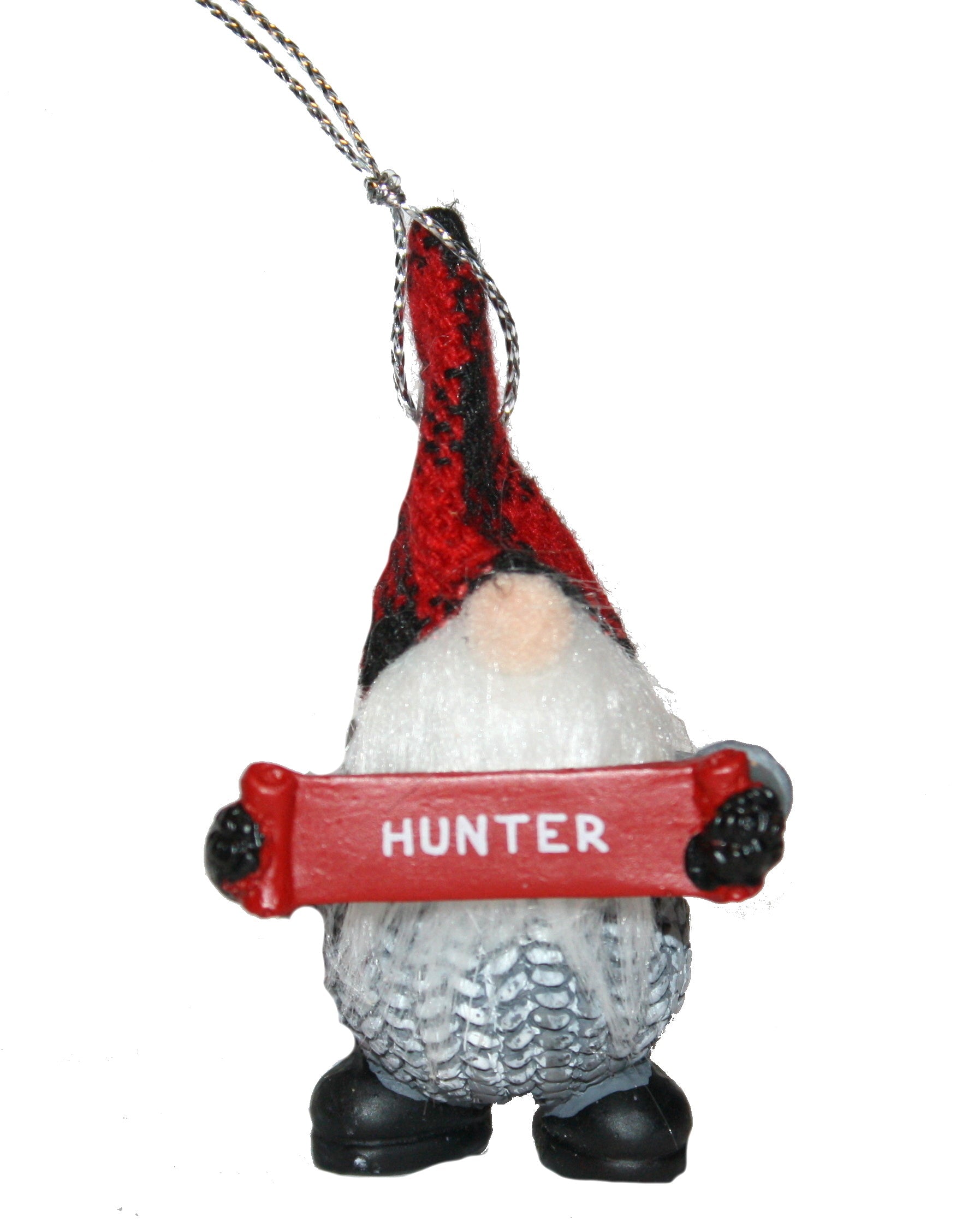 Personalized Gnome Ornament (Letters A-I) - Hunter