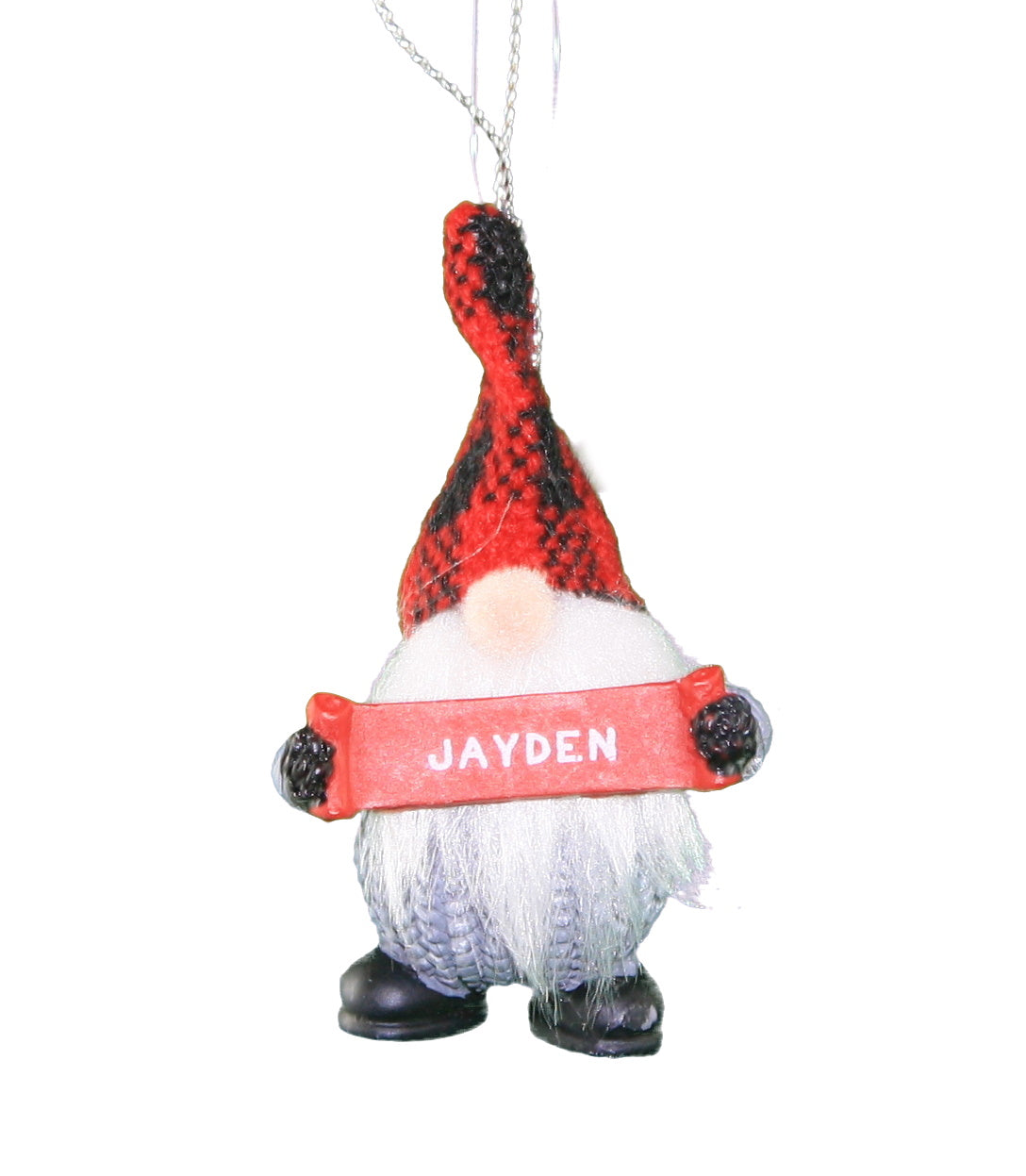 Personalized Gnome Ornament (Letters J-P) - Jayden