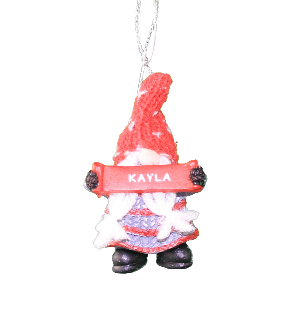 Personalized Gnome Ornament (Letters J-P) - Kayla
