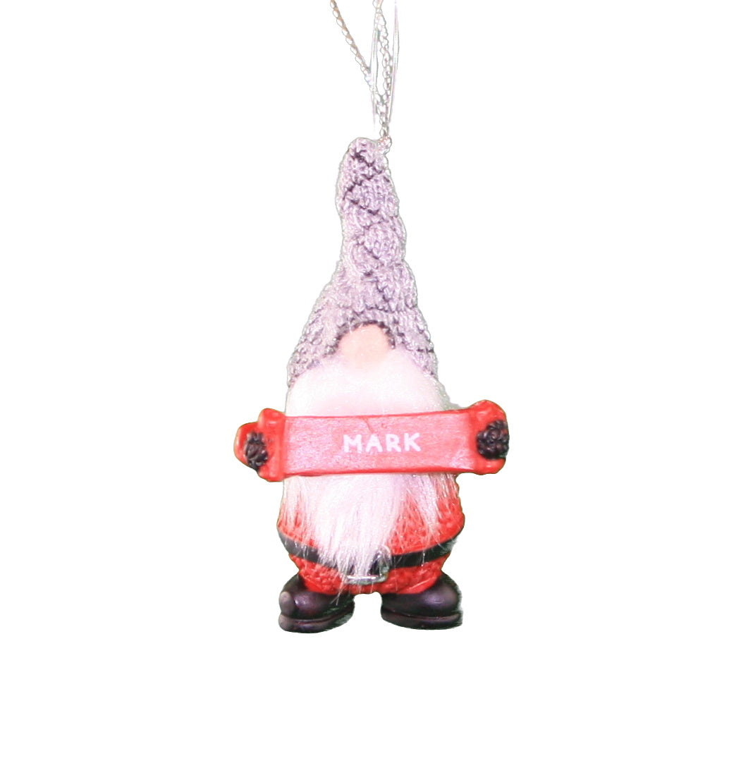 Personalized Gnome Ornament (Letters J-P) - Luke